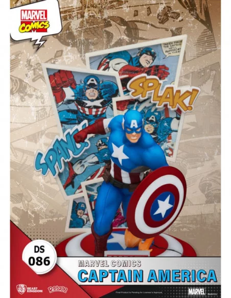 Marvel Comics Diorama PVC D-Stage Captain America 16 cm