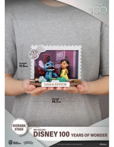 Disney 100 Years of Wonder Diorama PVC D-Stage Lilo & Stitch 10 cm