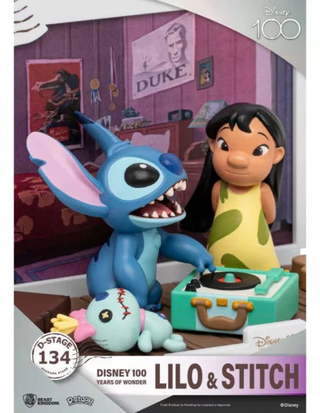 Disney 100 Years of Wonder Diorama PVC D-Stage Lilo & Stitch 10 cm Disney 100 Years of Wonder Diorama PVC D-Stage Lilo & Stitch 10 cm