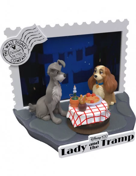 Disney 100th Anniversary PVC Diorama D-Stage Lady And The Tramp 12 cm Disney 100th Anniversary PVC Diorama D-Stage Lady And The Tramp 12 cm