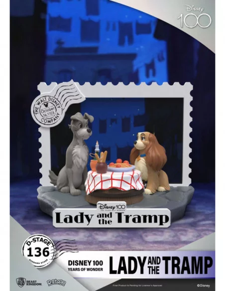 Disney 100th Anniversary PVC Diorama D-Stage Lady And The Tramp 12 cm Disney 100th Anniversary PVC Diorama D-Stage Lady And The Tramp 12 cm