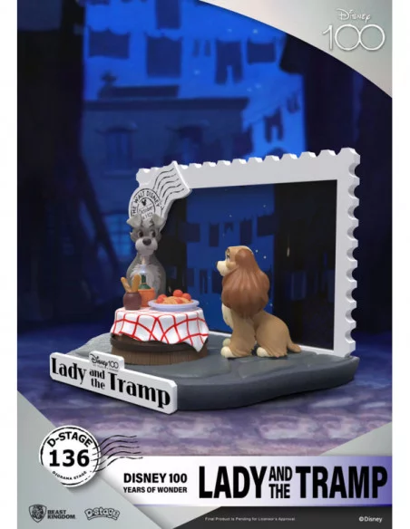 Disney 100th Anniversary PVC Diorama D-Stage Lady And The Tramp 12 cm Disney 100th Anniversary PVC Diorama D-Stage Lady And The Tramp 12 cm
