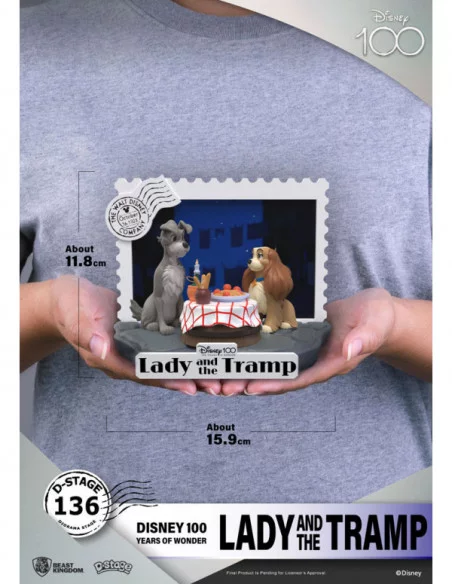 Disney 100th Anniversary PVC Diorama D-Stage Lady And The Tramp 12 cm Disney 100th Anniversary PVC Diorama D-Stage Lady And The Tramp 12 cm