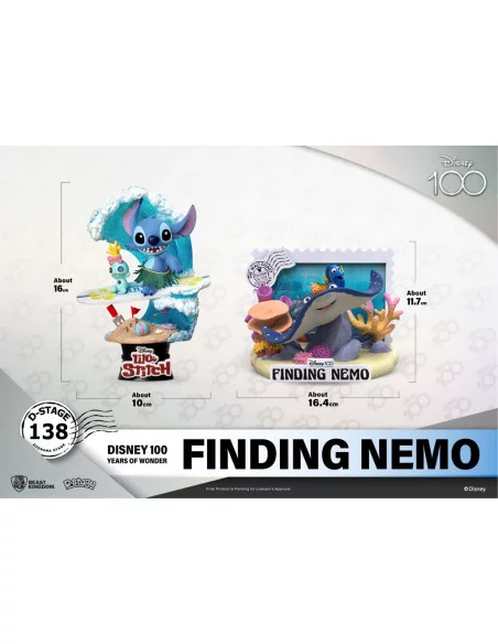 Disney 100th Anniversary PVC Diorama D-Stage Finding Nemo 12 cm Disney 100th Anniversary PVC Diorama D-Stage Finding Nemo 12 cm