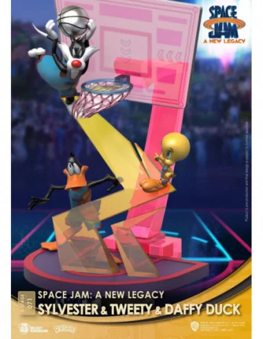 Space Jam: A New Legacy Diorama PVC D-Stage Sylvester & Tweety & Daffy Duck New Version 15 cm
