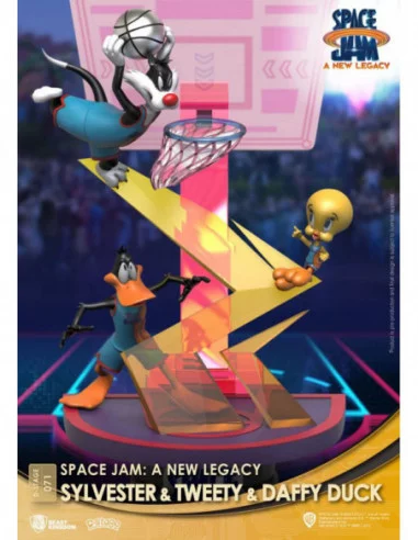 Space Jam: A New Legacy Diorama PVC D-Stage Sylvester & Tweety & Daffy Duck New Version 15 cm