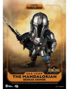 Star Wars The Mandalorian Figura Egg Attack Action The Mandalorian Beskar Armor 17 cm 2