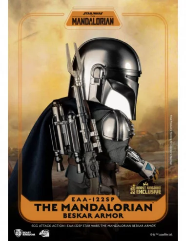 Star Wars The Mandalorian Figura Egg Attack Action The Mandalorian Beskar Armor 17 cm