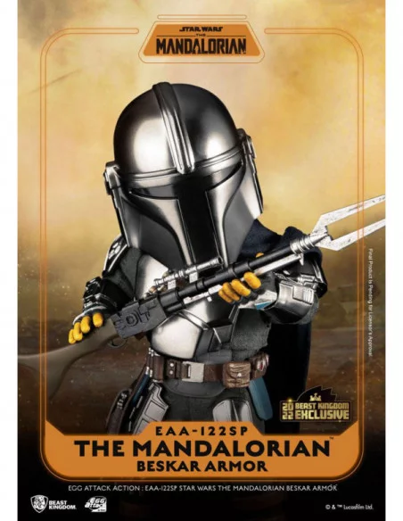 Star Wars The Mandalorian Figura Egg Attack Action The Mandalorian Beskar Armor 17 cm