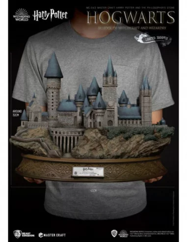 Harry Potter y la piedra filosofal Estatua Master Craft Hogwarts School Of Witchcraft And Wizardry 32 cm
