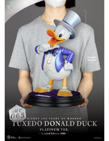 Disney 100th Estatua Master Craft Tuxedo Donald Duck (Platinum Ver.)
