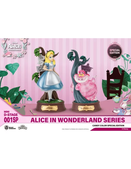 Alicia en el País de las Maravillas Pack de 2 Estatuas Mini Diorama Stage Candy Color Special Edition 10 cm Alicia en el País de las Maravillas Pack de 2 Estatuas Mini Diorama Stage Candy Color Special Edition 10 cm