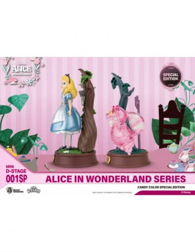 Alicia en el País de las Maravillas Pack de 2 Estatuas Mini Diorama Stage Candy Color Special Edition 10 cm