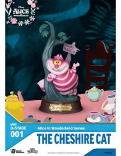 Alicia en el País de las Maravillas Estatua PVC Mini Diorama Stage The Cheshire Cat 10 cm