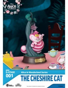 Alicia en el País de las Maravillas Estatua PVC Mini Diorama Stage The Cheshire Cat 10 cm 2