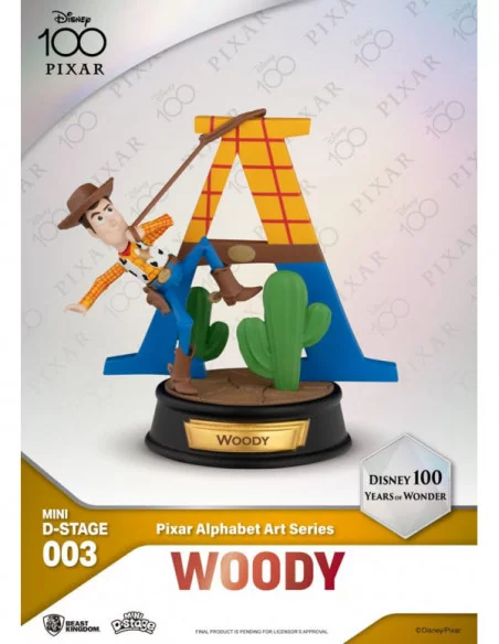 Disney Estatuas Mini Diorama Stage 10 cm 100 Years of Wonder Pixar Alphabet Art Surtido (6)