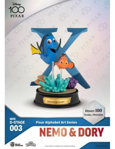 Disney Estatuas Mini Diorama Stage 10 cm 100 Years of Wonder Pixar Alphabet Art Surtido (6)