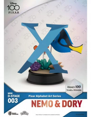 Disney Estatuas Mini Diorama Stage 10 cm 100 Years of Wonder Pixar Alphabet Art Surtido (6)