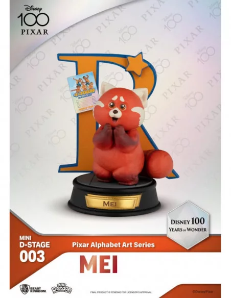 Disney Estatuas Mini Diorama Stage 10 cm 100 Years of Wonder Pixar Alphabet Art Surtido (6)