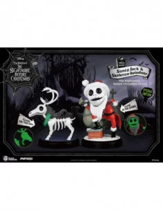 Pesadilla antes de Navidad Pack de 2 Figuras Mini Egg Attack Santa Jack & Skeleton Reindeer 8 cm