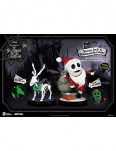 Pesadilla antes de Navidad Pack de 2 Figuras Mini Egg Attack Santa Jack & Skeleton Reindeer 8 cm 2