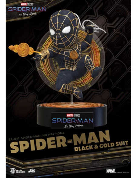 Spider-Man: No Way Home Figura Egg Attack Spider-Man Black & Gold Suit 18 cm