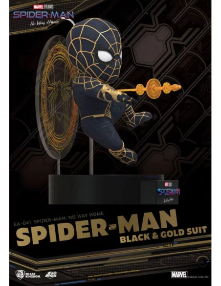 Spider-Man: No Way Home Figura Egg Attack Spider-Man Black & Gold Suit 18 cm