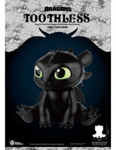 Cómo Entrenar A Tu Dragón Hucha Piggy Vinyl Toothless 34 cm