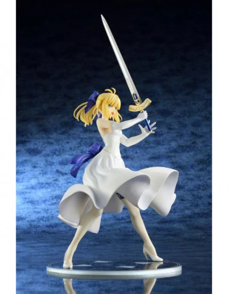 Fate/Stay Night Unlimited Blade Works Estatua PVC 1/8 Saber White Dress Renewal Version (re-run) 20 cm