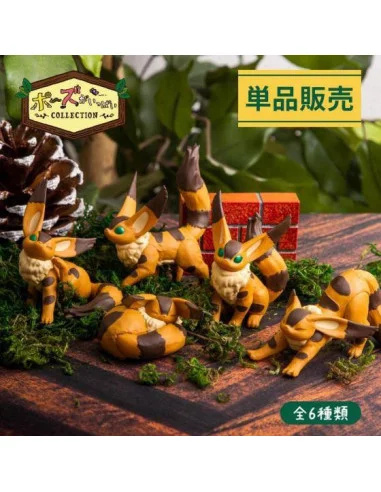 El castillo en el cielo Minifiguras Pose Collection Fox Squirrel 5 cm Expositor (6)