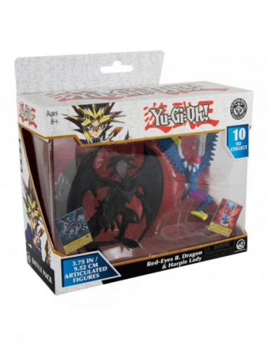 Yu-Gi-Oh! Pack de 2 Figuras Red-Eyes Black Dragon & Harpie Lady 10 cm