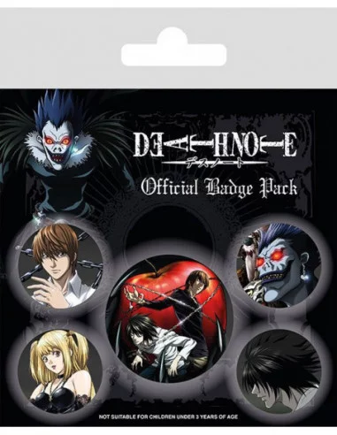 Death Note Pack 5 Chapas Characters