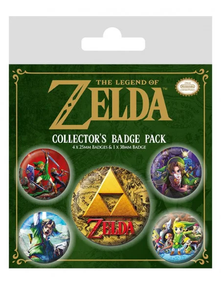 Legend of Zelda Pack 5 Chapas Classics