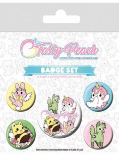 Tasty Peach Pack 5 Chapas