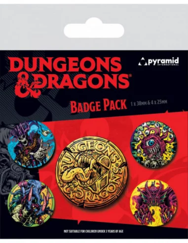 Dungeons & Dragons Pack 5 Chapas Beastly