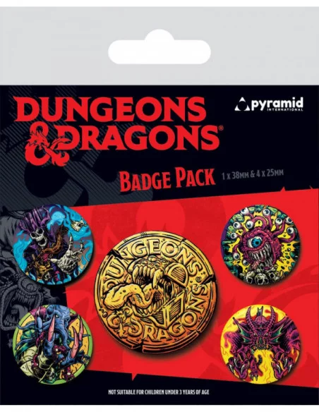 Dungeons & Dragons Pack 5 Chapas Beastly