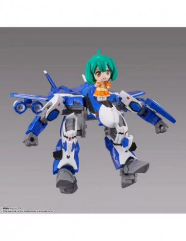 Macross Frontier TINY SESSION VF-25G MESSIAH VALKYRIE (MICHAEL USE) with RANKA 10 cm