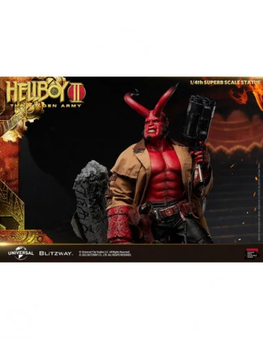 Hellboy 2: El Ejército Dorado Estatua 1/4 Hellboy 70 cm