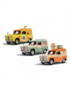 Wallace & Gromit Vehículo 1/43 Austin A35 Van Collection - Cheese Please!, Top Bun, Spick & Spanmobile