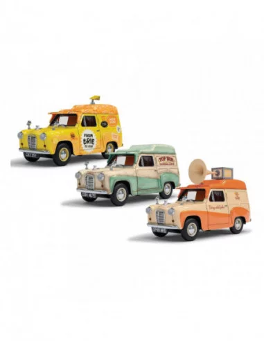 Wallace & Gromit Vehículo 1/43 Austin A35 Van Collection - Cheese Please!, Top Bun, Spick & Spanmobile