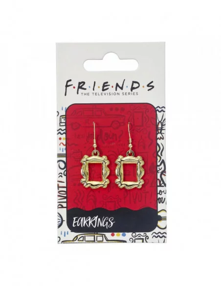 Friends Pendientes Dangle Frame (chapado en oro)