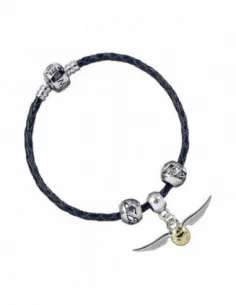 Harry Potter Brazalete de cuero Slider Charm Quidditch