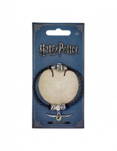 Harry Potter Brazalete de cuero Slider Charm Quidditch