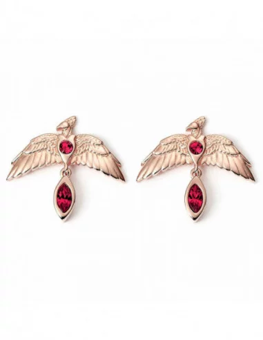 Harry Potter Pendientes Stud Fawkes Rose Gold (Plata de ley)