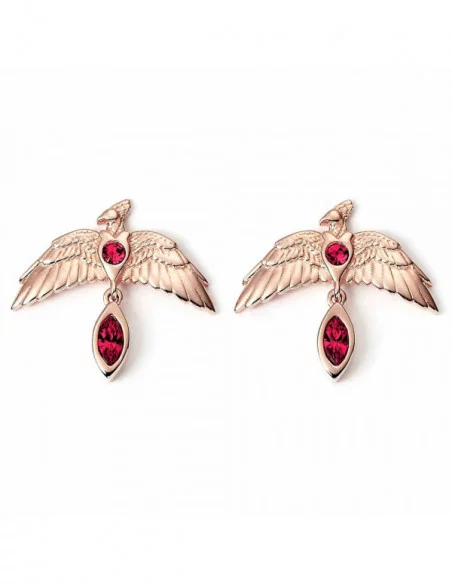 Harry Potter Pendientes Stud Fawkes Rose Gold (Plata de ley)