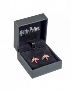 Harry Potter Pendientes Stud Fawkes Rose Gold (Plata de ley) 2