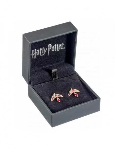 Harry Potter Pendientes Stud Fawkes Rose Gold (Plata de ley)