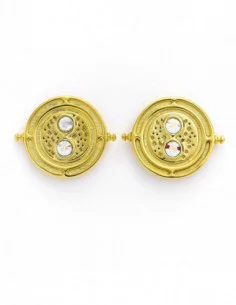 Harry Potter Pendientes Giratiempo (chapado en oro)