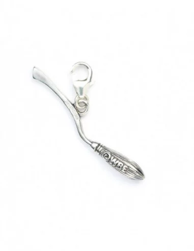 Harry Potter Colgante Clip-On Nimbus 2000 Broomstick (Plata de ley)