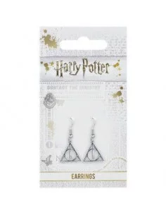 Harry Potter Pendientes Deathly Hallows (bañado en plata) 2